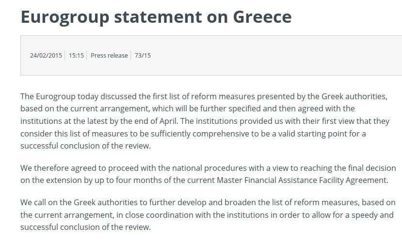 Το Eurogroup ενέκρινε την επέκταση του προγράμματος διάσωσης της Ελλάδας | iefimerida.gr 0