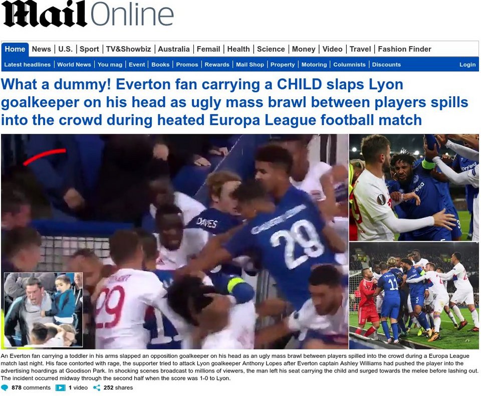 Απίστευτο: Οπαδός με μωρό στην αγκαλιά χτυπά παίκτες της Λιόν στη διάρκεια του ματς [βίντεο] | iefimerida.gr 0