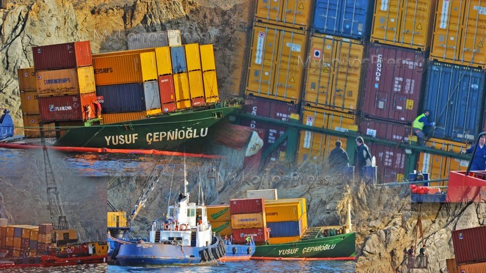 Εντυπωσιακή ανέλκυση ναυαγίου στη Μύκονο [εικόνες&βίντεο] | iefimerida.gr 2