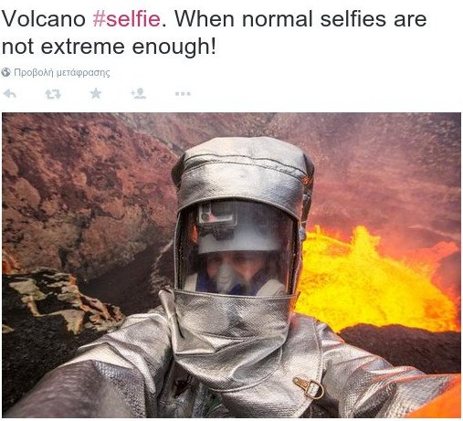 Οι 7 πιο απίστευτες selfies του κόσμου - Μετά από πτώση αεροπλάνου, μέσα σε ηφαίστειο [εικόνες] | iefimerida.gr 1