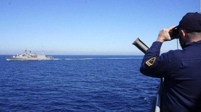 Η άσκηση του Ναυτικού έγινε στα ανοιχτά του Σαρωνικού- φωτογραφία Intimenews