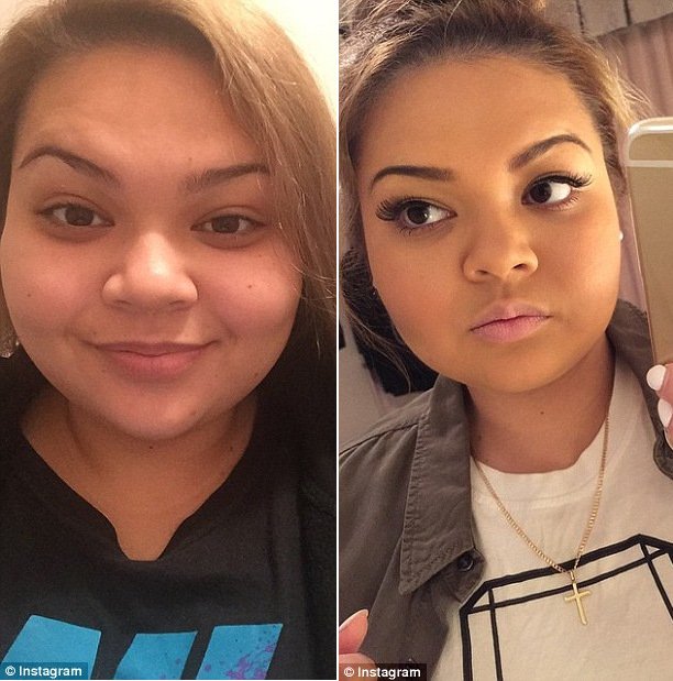 Το μακιγιάζ κάνει θαύματα -Γυναίκες βάφουν μόνο το μισό πρόσωπό τους και το αποδεικνύουν [εικόνες] | iefimerida.gr 6