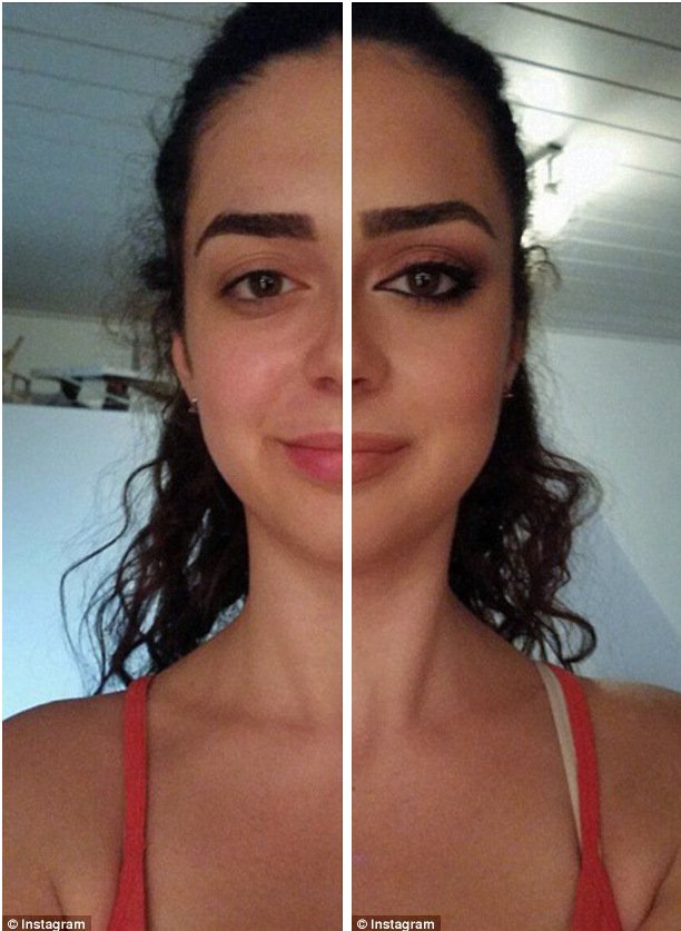 Το μακιγιάζ κάνει θαύματα -Γυναίκες βάφουν μόνο το μισό πρόσωπό τους και το αποδεικνύουν [εικόνες] | iefimerida.gr 4