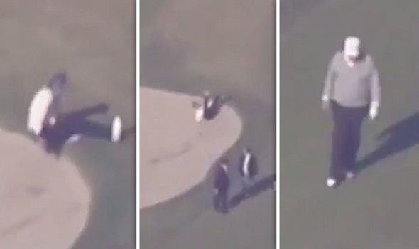 Η επική τούμπα του πρωθυπουργού της Ιαπωνίας την ώρα που έπαιζε γκολφ με τον Τραμπ [βίντεο] | iefimerida.gr 0