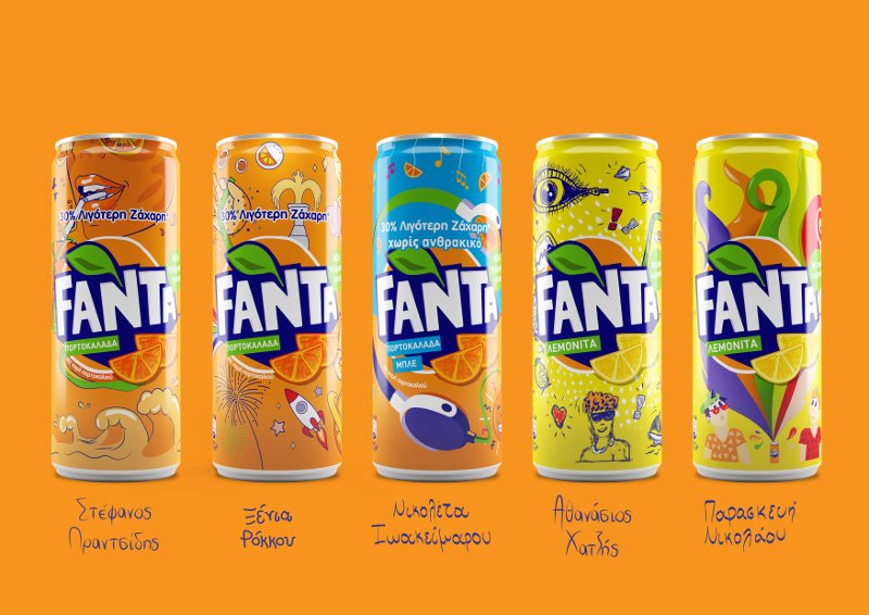Πέντε Έλληνες έφηβοι πίσω από τα ολοκαίνουρια κουτάκια της Fanta! | iefimerida.gr 0