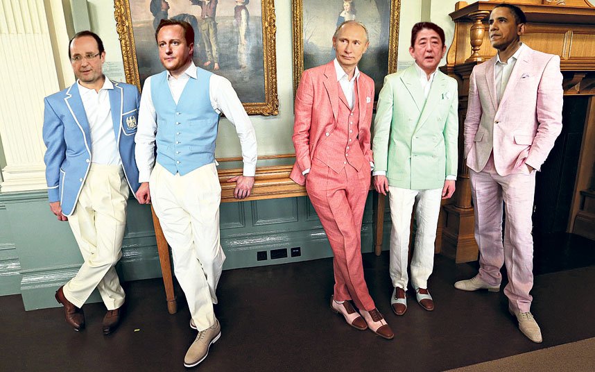 Ο Ομπάμα με ροζ σακάκι, ο Πούτιν με φούξια κοστούμι και οι άλλοι trendy παγκόσμιοι ηγέτες [εικόνα] | iefimerida.gr 0