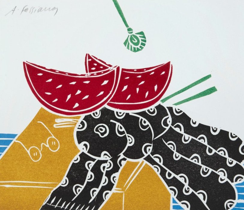 Βιβλία με έργα τέχνης του Αλέκου Φασιανού στην Πινακοθήκη του Δήμου της Αθήνας [εικόνες]  | iefimerida.gr 4