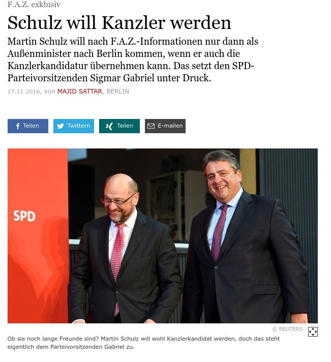 FAZ: Ο Μάρτιν Σουλτς θέλει να γίνει ο νέος Γερμανός καγκελάριος | iefimerida.gr 0