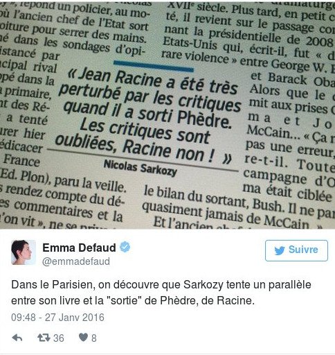 Γελάει η Γαλλία: Ο Σαρκοζί συγκρίνει το βιβλίο του με την «Φαίδρα» του Ρακίνα [εικόνες] | iefimerida.gr 0