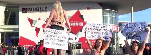 Femen κατά Ζούκερμπεργκ- Διαμαρτυρήθηκαν γυμνόστηθες [εικόνες & βίντεο] | iefimerida.gr 1