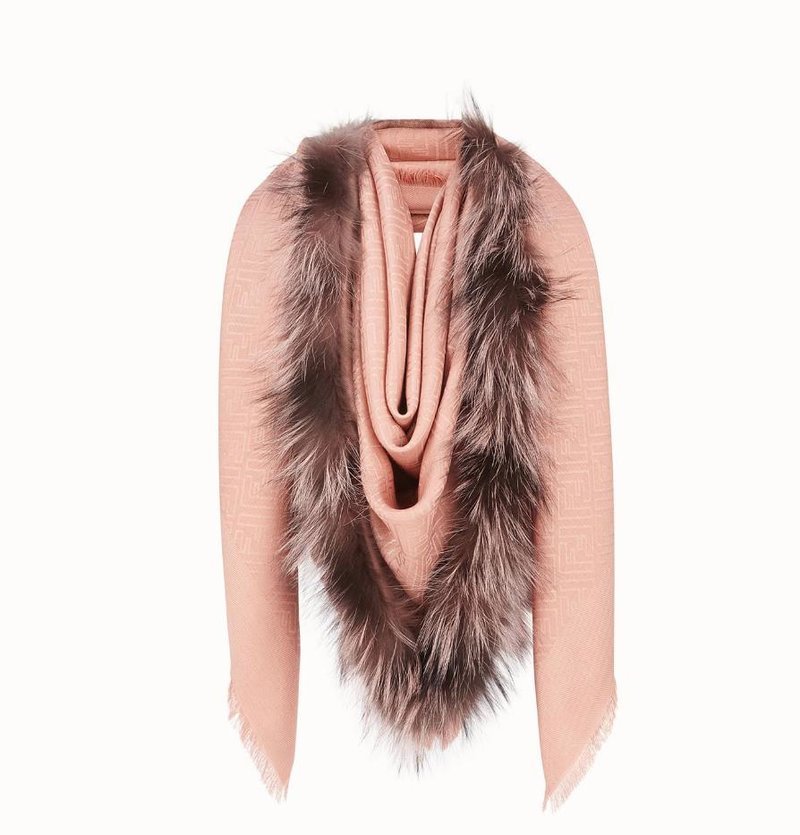 The Touch of Fur shawl