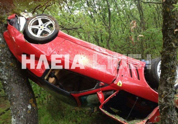 Δείτε πώς έγινε μια Ferrari που καρφώθηκε σε δένδρα στην Ηλεία [εικόνες] | iefimerida.gr 0