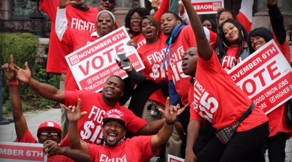 Oι αγώνες των εργαζομένων για κατώτατο ωρομίσθιο 15$ απέδωσαν καρπούς σε αρκετές αμερικανικές πολιτείες (Φωτογραφία: Fightfor15$.org)