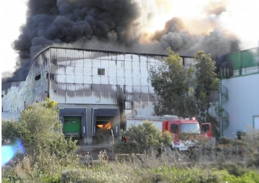 Σε ύφεση η πυρκαγιά στις εγκαταστάσεις της Creta Farms -Κανονικά η παραγωγική διαδικασία λέει η εταιρεία [εικόνες] | iefimerida.gr 1