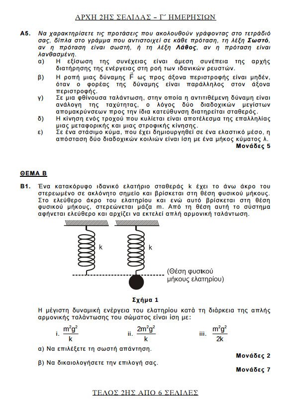 Πανελλήνιες 2017: Δείτε τα θέματα σε Ιστορία, Φυσική και Ανάπτυξη Εφαρμογών | iefimerida.gr 1