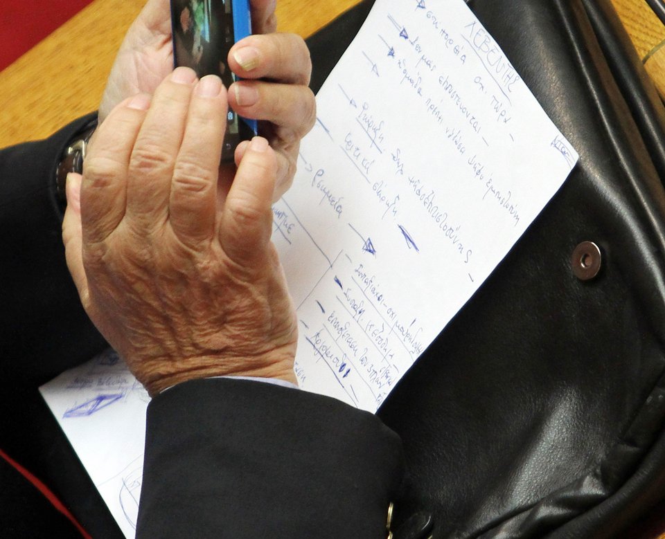 Ιδού οι σημειώσεις του Αλέκου Φλαμπουράρη για τον Βασίλη Λεβέντη [εικόνες] | iefimerida.gr 1