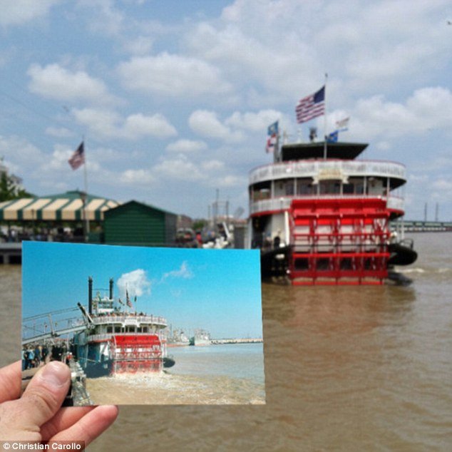 Ταξιδεύει και βγάζει φωτογραφίες τα ίδια μέρη που είχε επισκεφτεί ο παππούς του πριν από 40 χρόνια [εικόνες]   | iefimerida.gr 3
