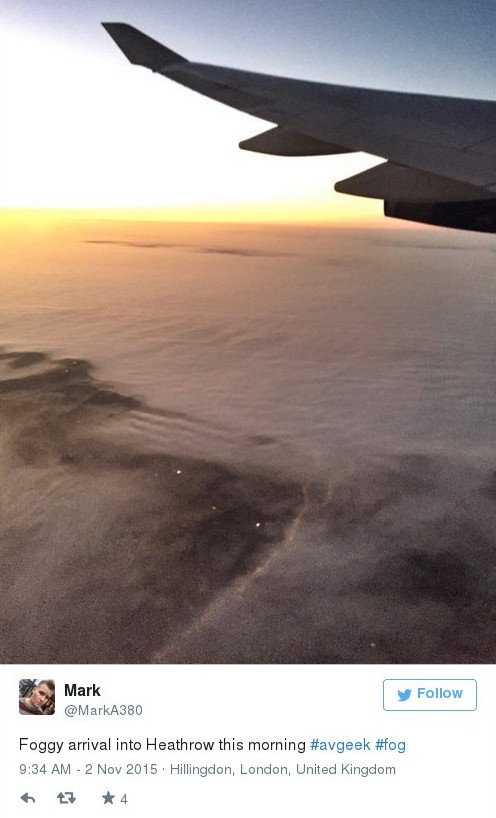 Χάθηκε στην ομίχλη το Λονδίνο -Χάος από τις ακυρώσεις πτήσεων [εικόνες] | iefimerida.gr 0