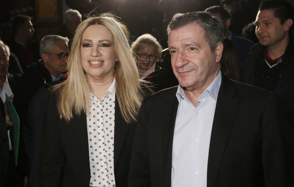 Η Φώφη Γεννηματά με τον Γιώργο Καμίνη (Φωτο: Eurokinissi/ΧΡΗΣΤΟΣ ΜΠΟΝΗΣ)