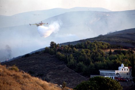 Στις αυλές των σπιτιών η φωτιά στο Αργος - Ολονύκτια μάχη με τις φλόγες  [εικόνες] | iefimerida.gr 2