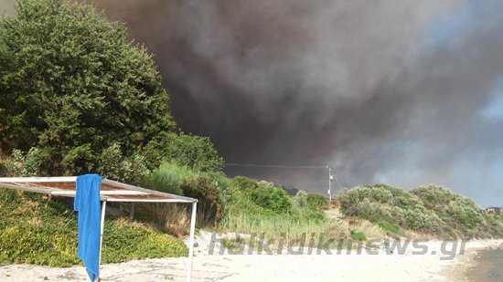 Συνεχίζει να καίει η φωτιά στη Χαλκιδική -Καλύτερη η κατάσταση σήμερα [εικόνες] | iefimerida.gr 2