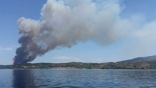 Συνεχίζει να καίει η φωτιά στη Χαλκιδική -Καλύτερη η κατάσταση σήμερα [εικόνες] | iefimerida.gr 0