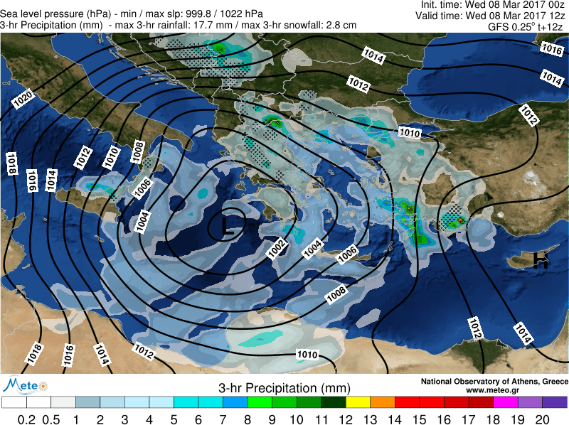 Βροχές και καταιγίδες έφερε η «Γαλάτεια» -Η πορεία που θα ακολουθήσει μέχρι το Σάββατο [χάρτες] | iefimerida.gr 0