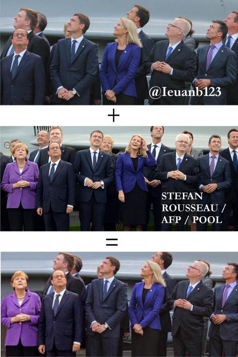 Ο Ολάντ (στην περίφημη φωτο) δεν ήταν στον κόσμο του -Στα social media είχαν κάνει κολάζ στην φωτογραφία [εικόνες] | iefimerida.gr 1