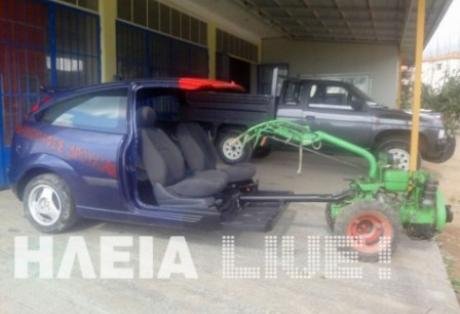 Ενας ευρηματικός Ελληνας: Εφτιαξε αγωνιστικό μηχάνημα για αγρότες που κάνει θραύση -Ιδού η Ford...Φρέζα [εικόνες] | iefimerida.gr 0