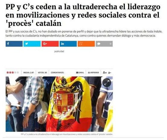 Le Monde: Εβαλαν ψεύτικες εικόνες οπαδών του Φράνκο για να συκοφαντήσουν τη διαδήλωση εναντίον της απόσχισης [εικόνες] | iefimerida.gr 1