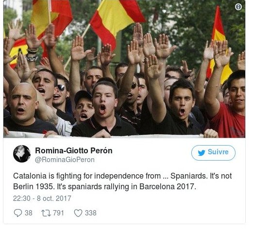 Le Monde: Εβαλαν ψεύτικες εικόνες οπαδών του Φράνκο για να συκοφαντήσουν τη διαδήλωση εναντίον της απόσχισης [εικόνες] | iefimerida.gr 5