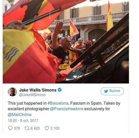 Le Monde: Εβαλαν ψεύτικες εικόνες οπαδών του Φράνκο για να συκοφαντήσουν τη διαδήλωση εναντίον της απόσχισης [εικόνες] | iefimerida.gr 7