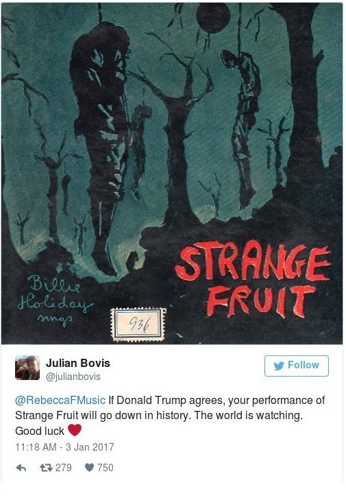 Θέλει να τραγουδήσει στην ορκωμοσία του Τραμπ ένα κομμάτι κατά του ρατσισμού [βίντεο] | iefimerida.gr 1