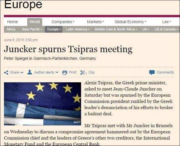 Financial Times: «Οχι» Γιούνκερ και σε συνάντηση με Τσίπρα | iefimerida.gr 0