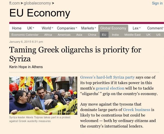 Σταθάκης σε Financial Times: Στο στόχαστρο του ΣΥΡΙΖΑ οι ολιγάρχες των ΜΜΕ, των κρατικών προμηθειών και του real estate | iefimerida.gr 0