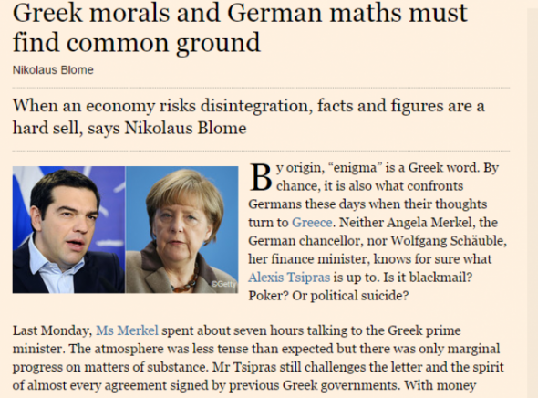 Financial Times: Τι ετοιμάζει ο Τσίπρας; Εκβιασμό, πόκερ ή πολιτική αυτοκτονία; | iefimerida.gr 0