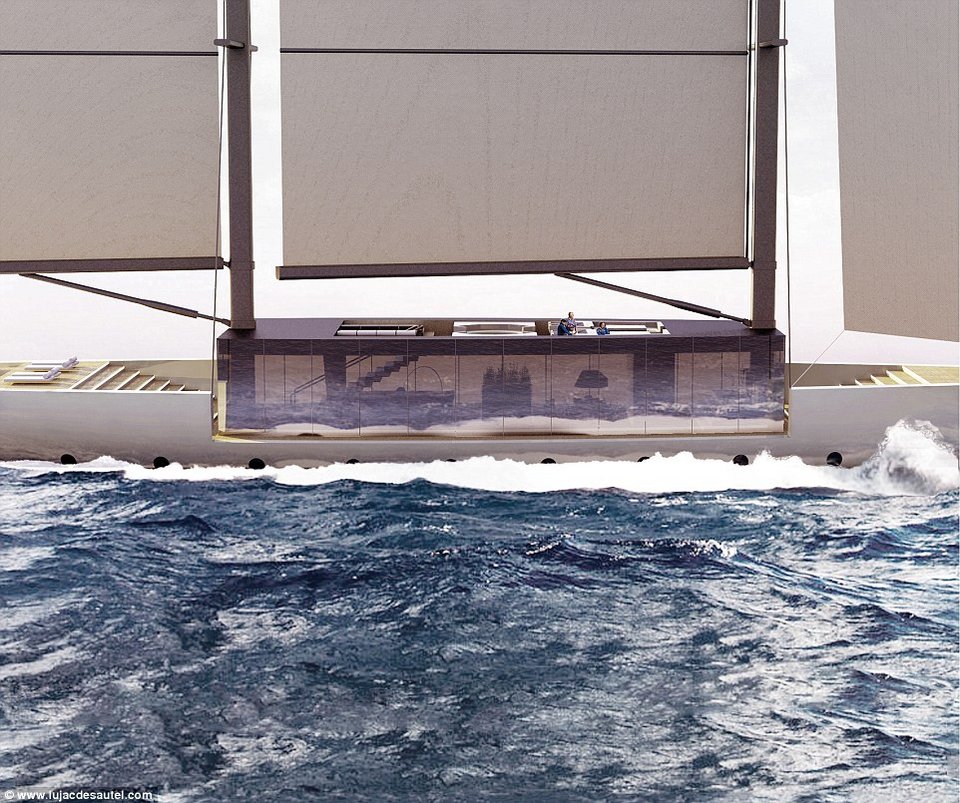 Το γιοτ με τους γυάλινους τοίχους - Ενα πλωτό παλάτι με κήπο, μπαρ και βεράντα που καταλήγει στη θάλασσα [εικόνες] | iefimerida.gr 2
