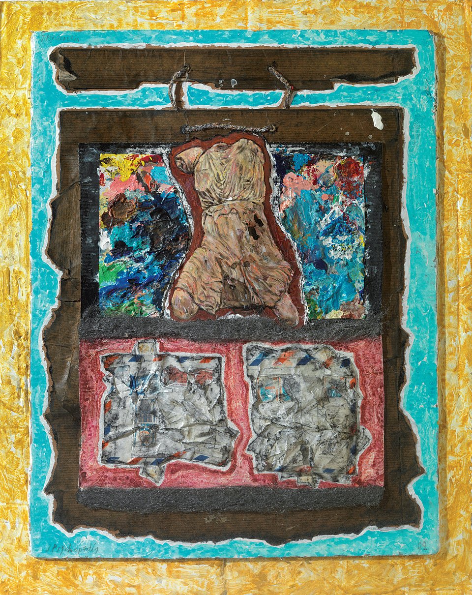 Γιάννης Ψυχοπαίδης, Από την ενότητα «Το Γράμμα που δεν Έφτασε,» Mικτή Tεχνική, 58x45 εκ., 2001