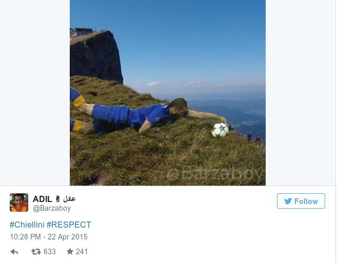 Ο Τζόρτζιο Κιελίνι «τρέλανε» το twitter - Η βουτιά και το χέρι του Ιταλού αμυντικού κόντρα στη Μονακό [εικόνες] | iefimerida.gr 0