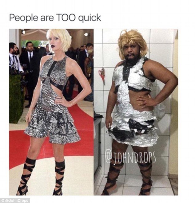 Η Τέιλορ Σουίφτ ντύθηκε ψάρι, η Ρίτα Ορα σκουπόξυλο και η Κιμ ρομπότ -Πάρτι στα social media για το met gala [εικόνες] | iefimerida.gr 2