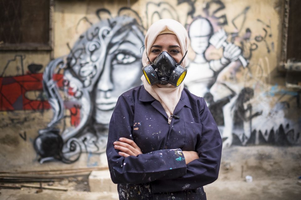 Φεμινισμός και γκράφιτι - Μια νεαρή καλλιτέχνις θέλει να αλλάξει τον τρόπο σκέψης στην Ιορδανία [εικόνες] | iefimerida.gr 3