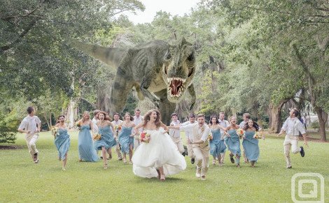 Η καλύτερη γαμήλια φωτογραφία που τραβήχτηκε ποτέ – Τυραννόσαυρος παίρνει στο κυνήγι τους νεονύμφους [εικόνες] | iefimerida.gr 0