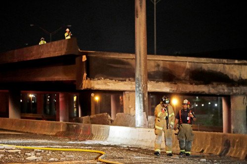 Kατέρρευσε τμήμα λεωφόρου στην Ατλάντα μετά από φωτιά [εικόνες] | iefimerida.gr 3