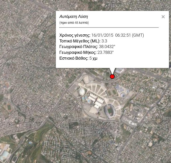 Σεισμός ταρακούνησε την Αθήνα -Ανάμεσα στο ΟΑΚΑ και το Μall το επίκεντρο [εικόνες] | iefimerida.gr 0