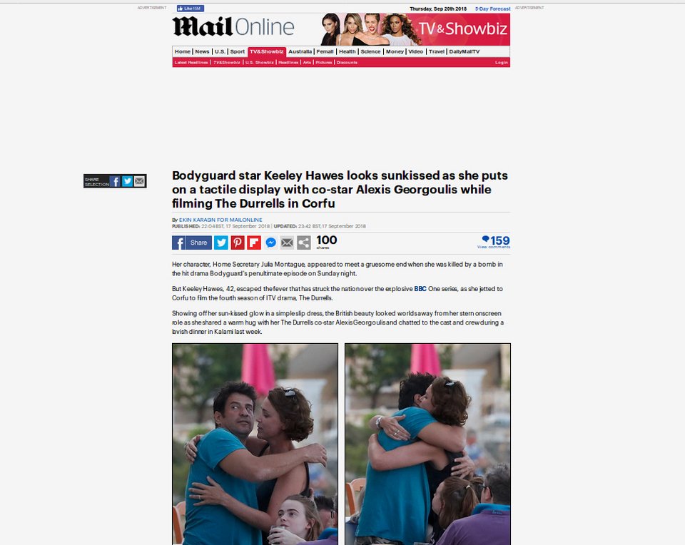 Ο Αλέξης Γεωργούλης έγινε θέμα στην Daily Mail- Αγκαλιά με πασίγνωστη Βρετανίδα [εικόνες] | iefimerida.gr 2