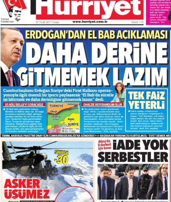 Πυρ ομαδόν από τον τουρκικό Τύπο για την απόφαση του Αρείου Πάγου: «Δεν γίνεται γείτονα...» [εικόνες] | iefimerida.gr 1