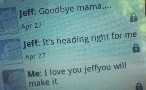 «Αντίο, μαμά» -Το sms εφήβου στην μητέρα του λίγο πριν σκοτωθεί από ανεμοστρόβιλο [εικόνες] | iefimerida.gr 0