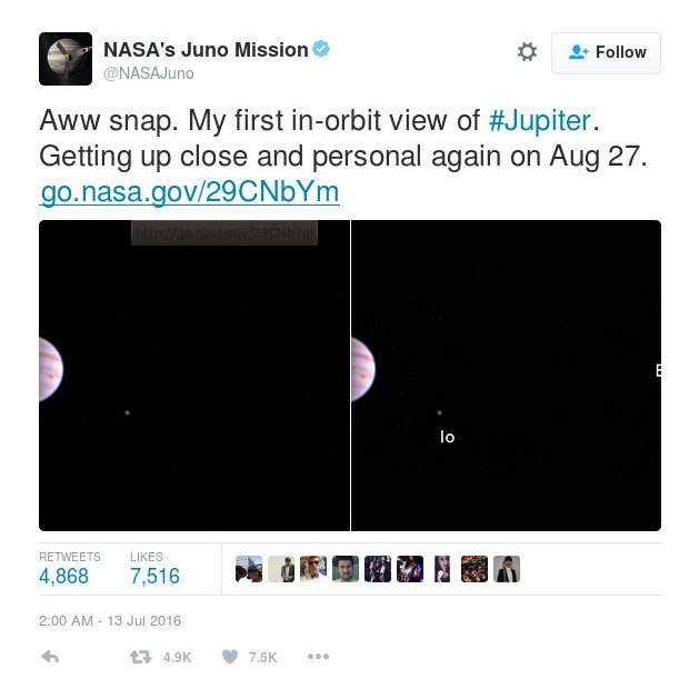 Η πρώτη φωτογραφία του Δία και των δορυφόρων του από το Juno [εικόνες] | iefimerida.gr 1