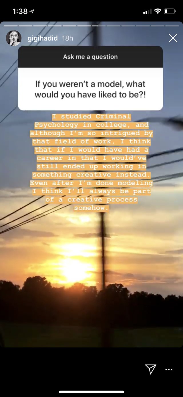 Τι επάγγελμα θα έκανε η Τζίτζι Χαντίντ αν δεν ήταν μοντέλο; Δεν θα το πιστεύετε  | iefimerida.gr 0