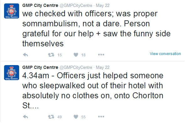 Γυμνός υπνοβάτης περιπλανιόταν στους δρόμους του Μάντσεστερ -Ηθελε να καλέσει ταξί [εικόνα]  | iefimerida.gr 0